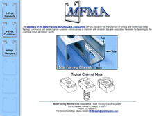 Tablet Screenshot of metalframingmfg.org